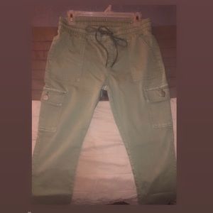 Olive green joggers with pockets